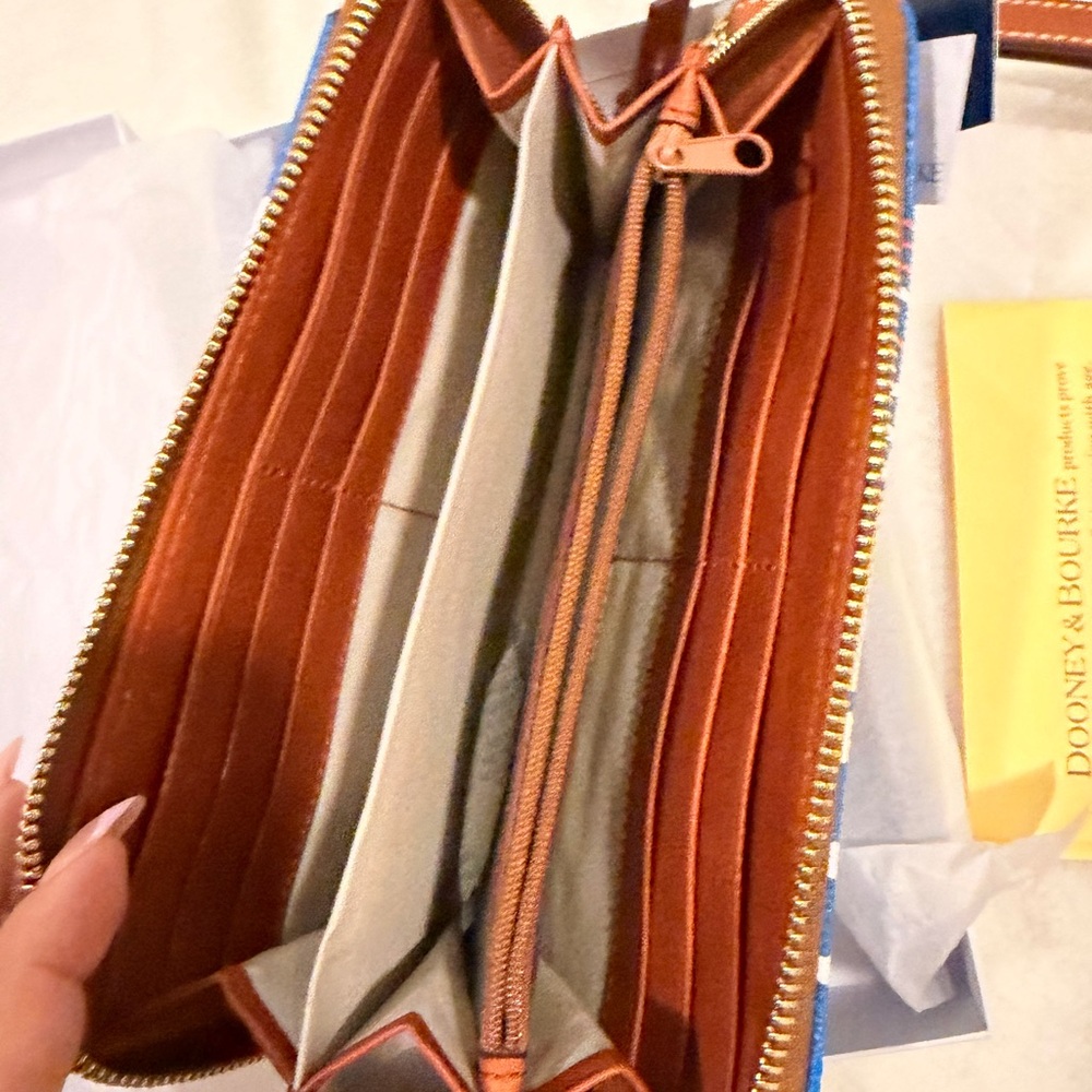 Dooney & Bourke Blue Dodgers Wallet - Picture 14 of 14